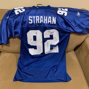 Mens M Michael Strahan NY Giants Reebok Jersey